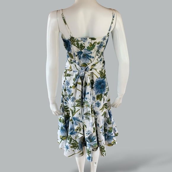 per una 100% cotton summer dress with matching sash/scarf size 8 - Picture 7 of 14